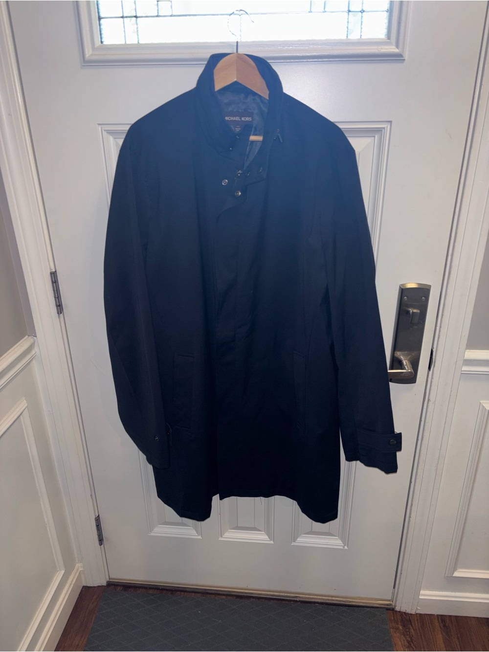Michael Kors Men's Dark Navy Trench Coat